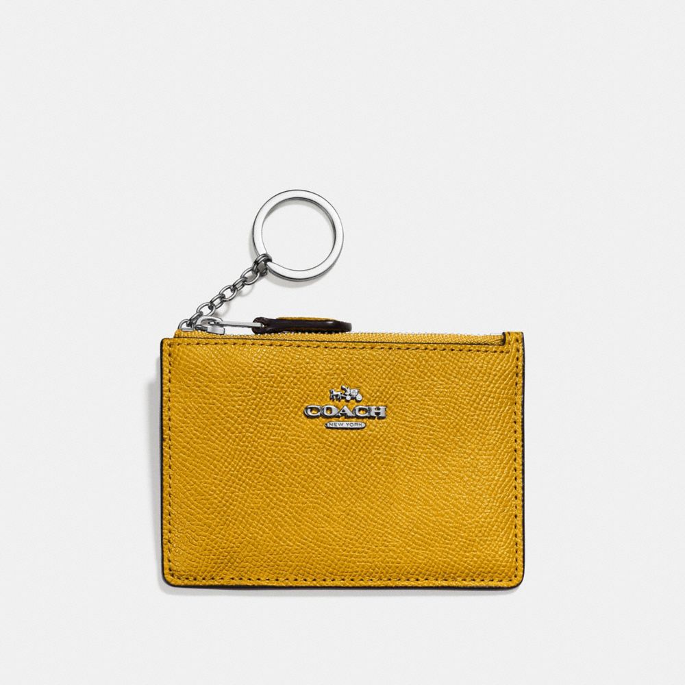 COACH MINI SKINNY ID CASE - SV/MAIZE - F57841