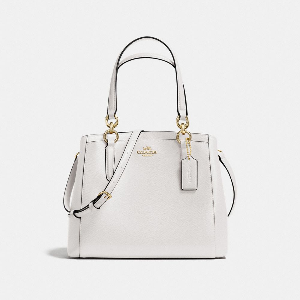 COACH F57847 Minetta Crossbody In Crossgrain Leather LIGHT GOLD/CHALK