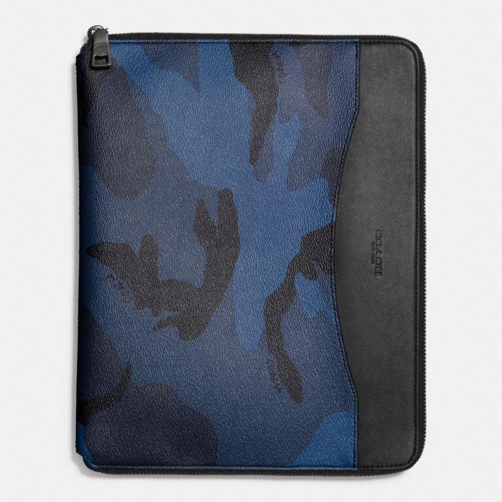 COACH f57853 TECH CASE IN INDIGO CAMO INDIGO CAMO