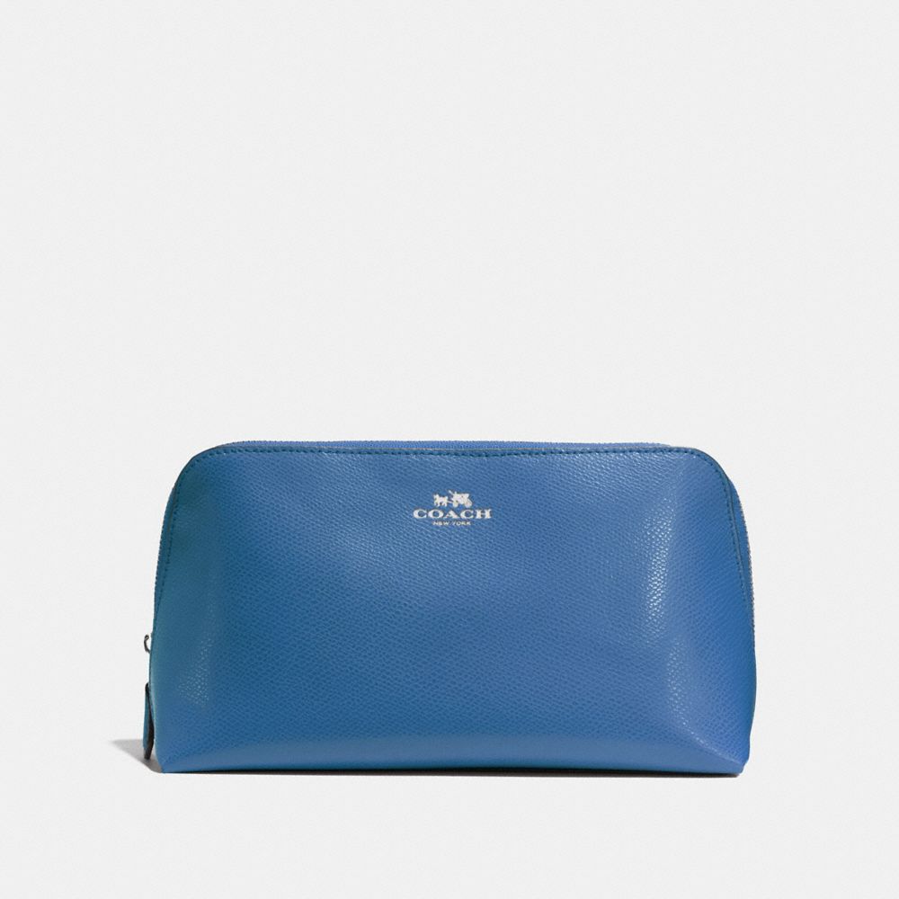 COACH COSMETIC CASE 22 - SKY BLUE/SILVER - F57856