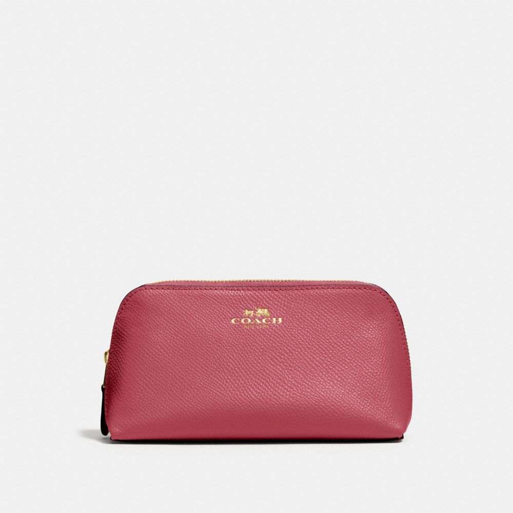 COACH COSMETIC CASE 17 - ROUGE/GOLD - F57857