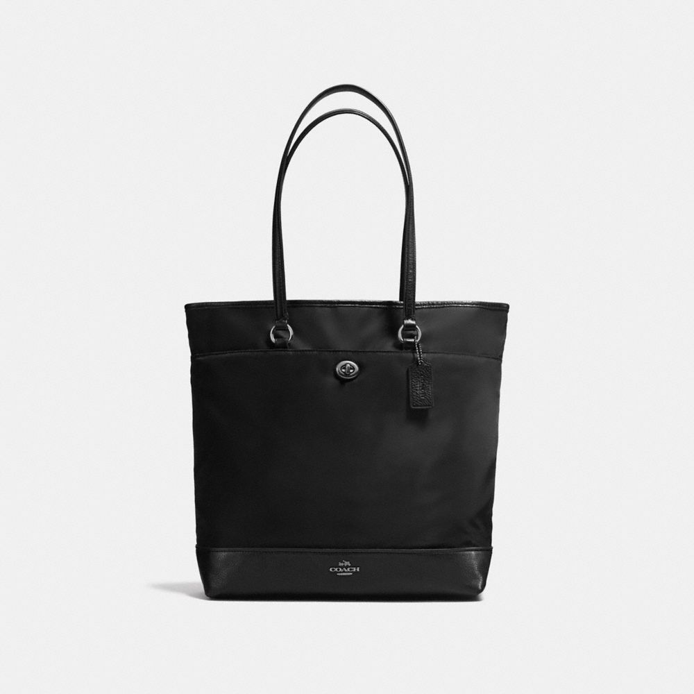 NYLON TOTE - ANTIQUE NICKEL/BLACK - COACH F57903