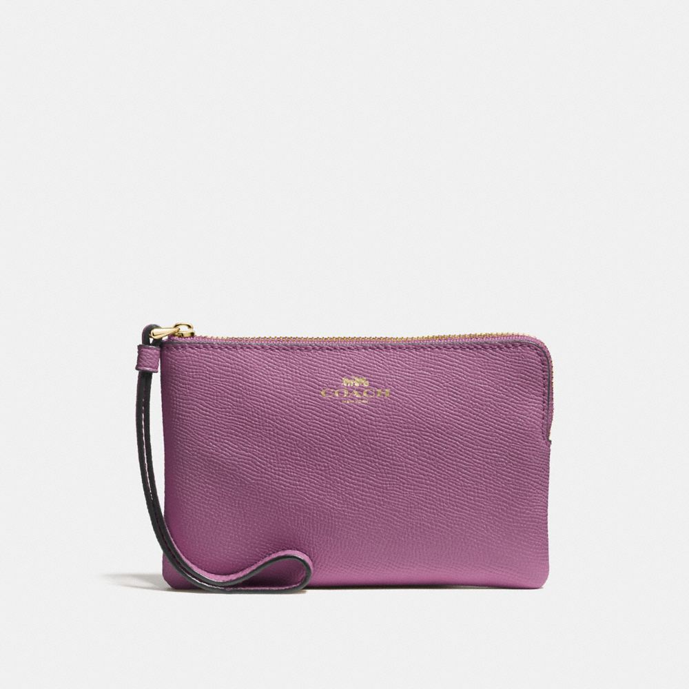 CORNER ZIP WRISTLET - PRIMROSE/LIGHT GOLD - COACH F58032