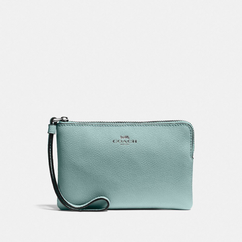 COACH F58032 Corner Zip Wristlet QB/SAGE