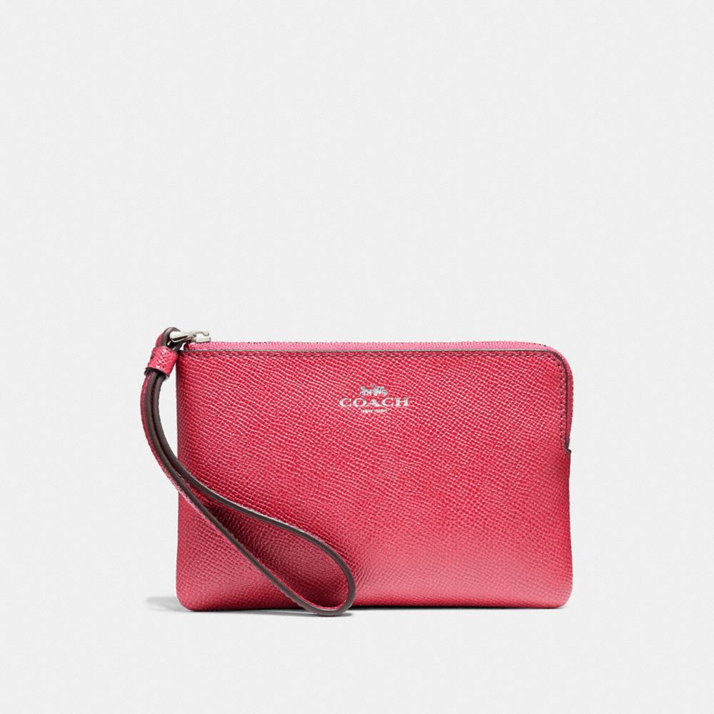 CORNER ZIP WRISTLET - SILVER/MAGENTA - COACH F58032