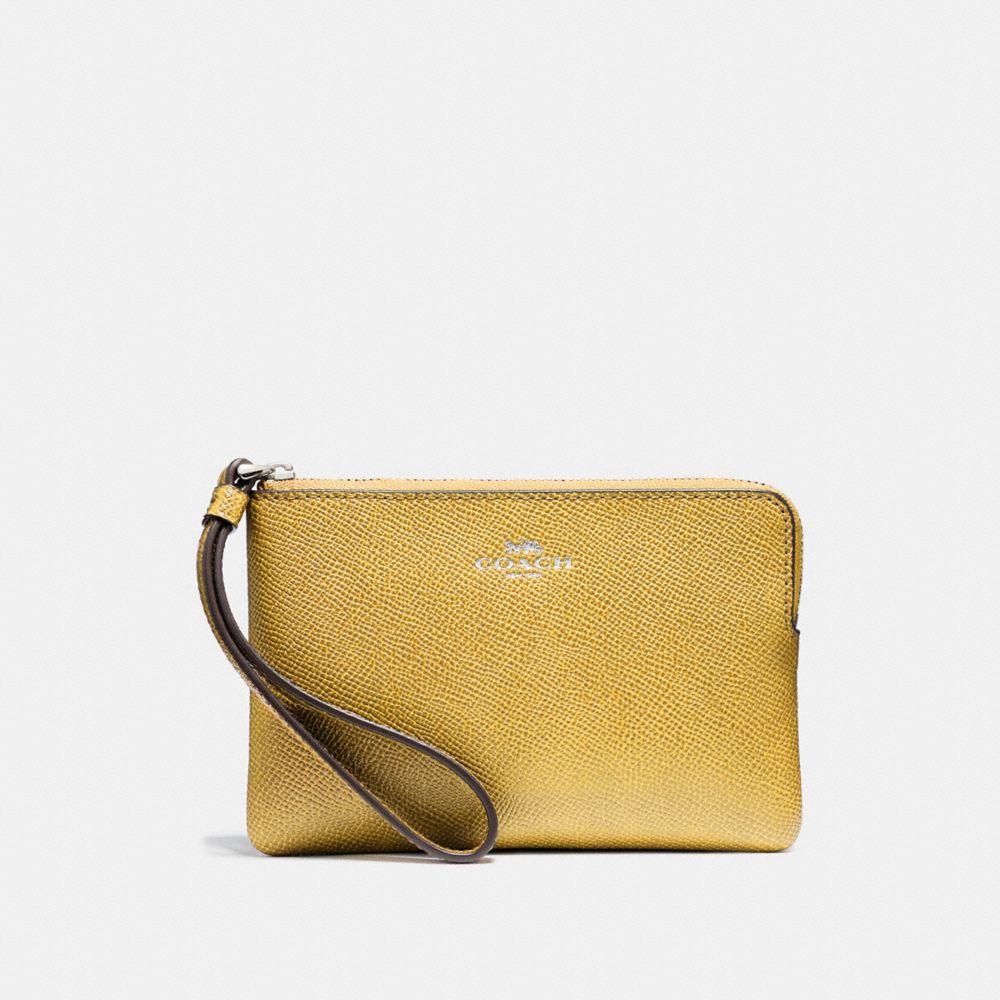 CORNER ZIP WRISTLET - f58032 - CANARY 2/SILVER