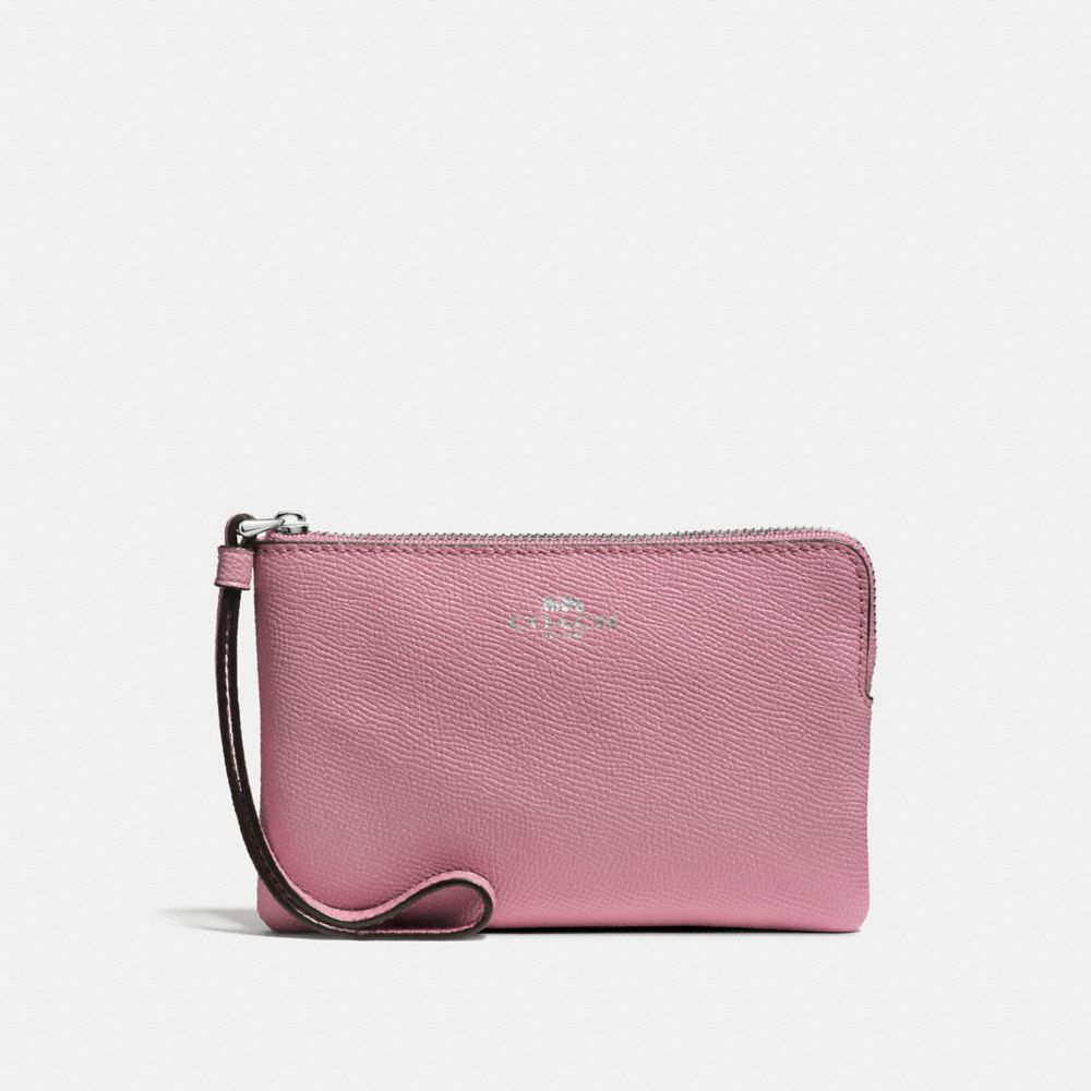 CORNER ZIP WRISTLET - TULIP - COACH F58032