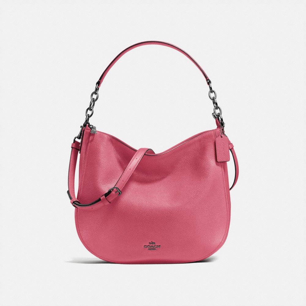 COACH CHELSEA HOBO 32 - Rouge/Dark Gunmetal - f58036