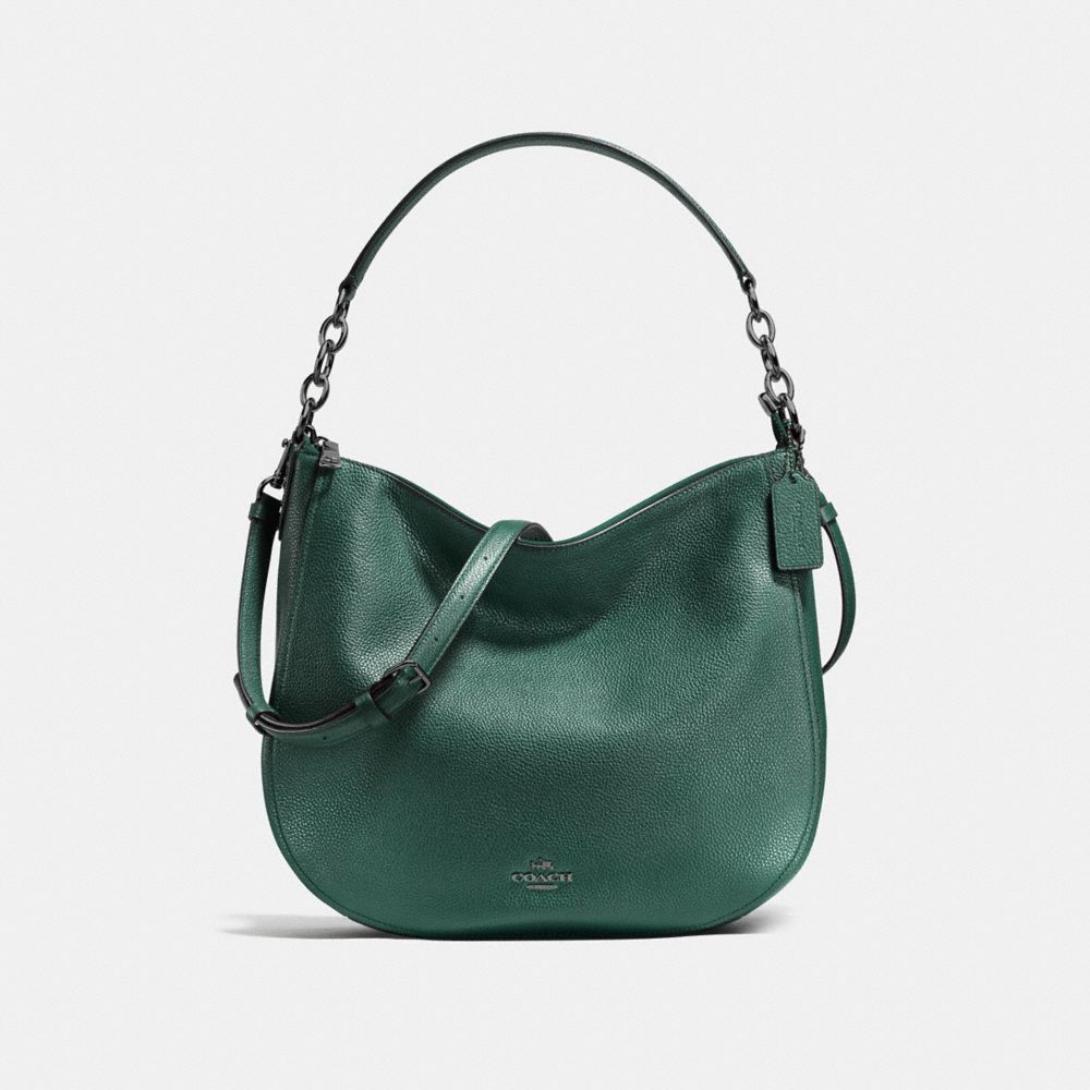 CHELSEA HOBO 32 - f58036 - DARK GUNMETAL/DARK TURQUOISE