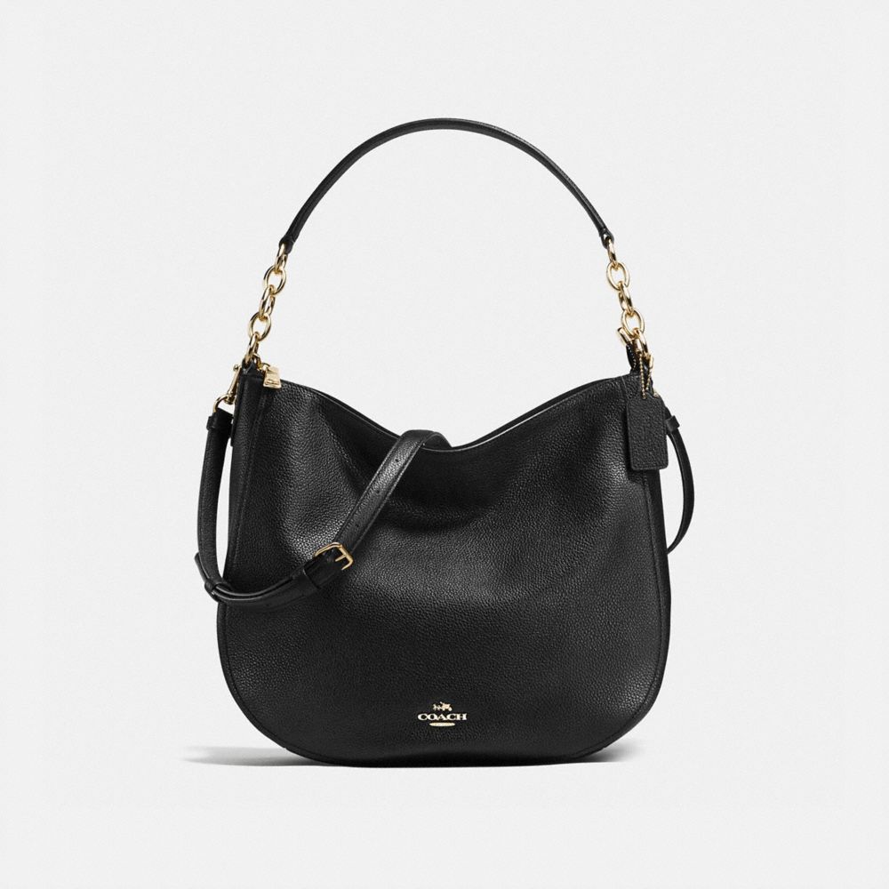 CHELSEA HOBO 32 - COACH f58036 - BLACK/LIGHT GOLD