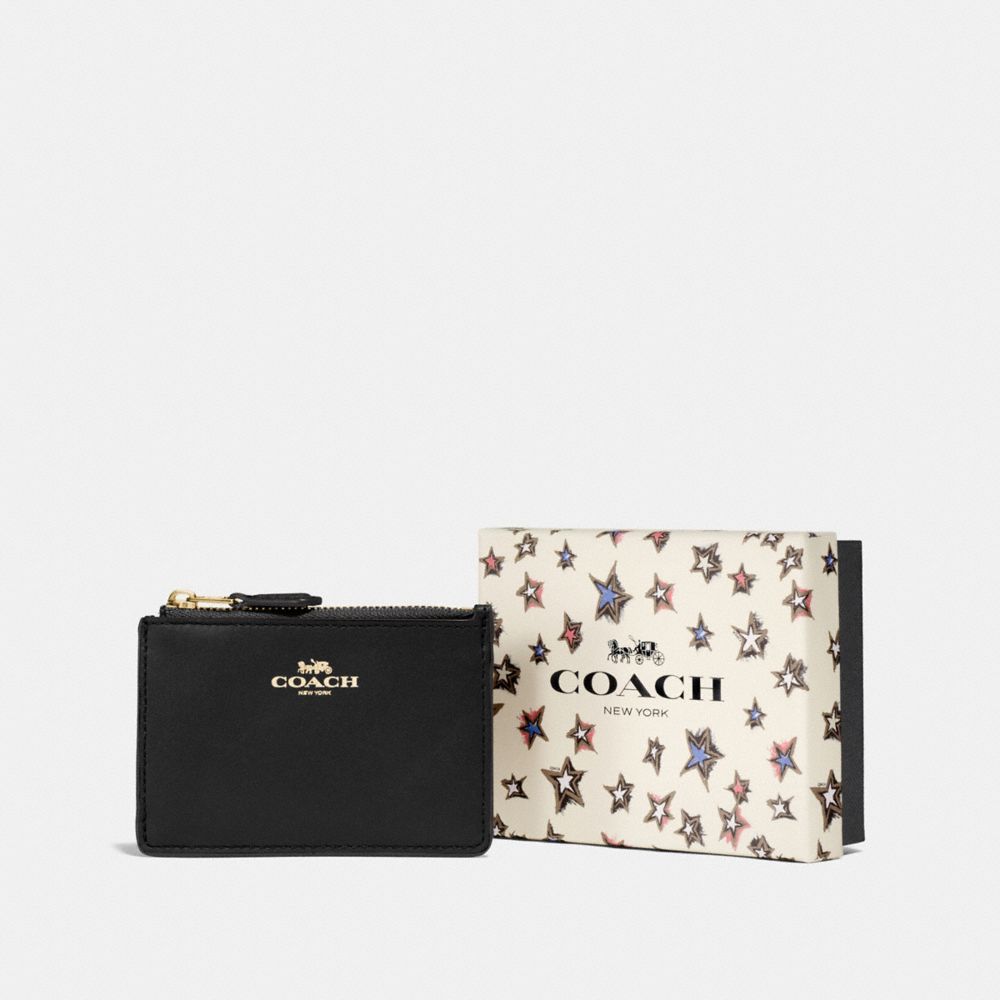 BOXED MINI SKINNY ID CASE - LI/BLACK - COACH F58037