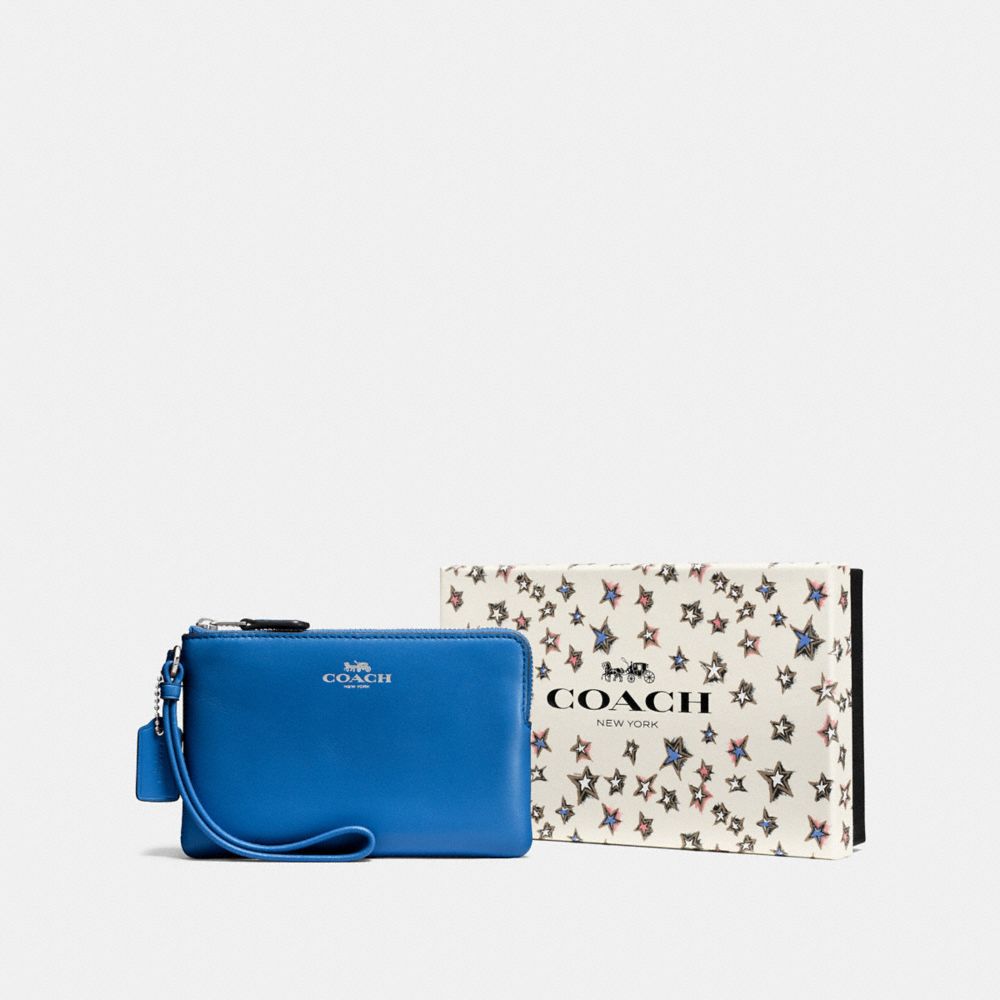 COACH F58038 - BOXED SMALL WRISTLET SV/LAPIS