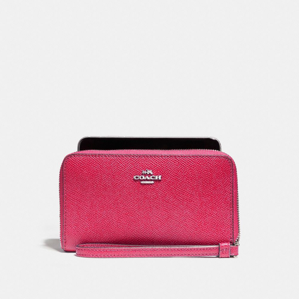 PHONE WALLET - SILVER/MAGENTA - COACH F58053