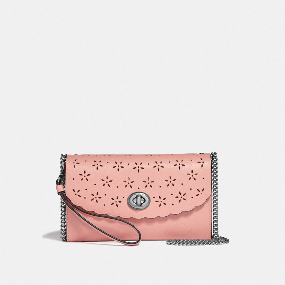 COACH F58072 - CHAIN CROSSBODY PETAL/STRAWBERRY/SILVER