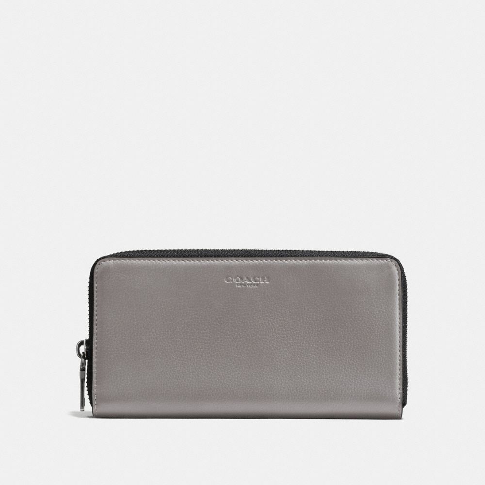 COACH F58102 Accordion Wallet QB/HEATHER GREY