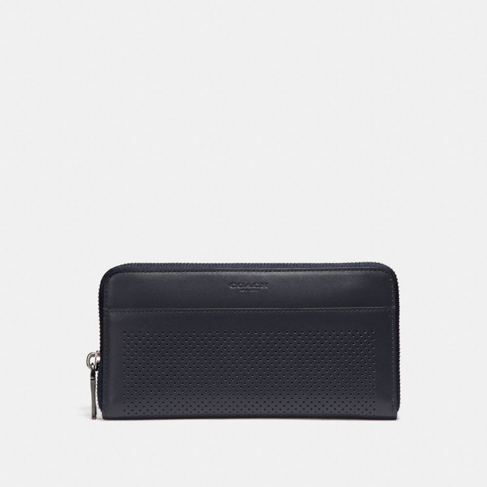 ACCORDION WALLET - MIDNIGHT NAVY/OXBLOOD - COACH F58104