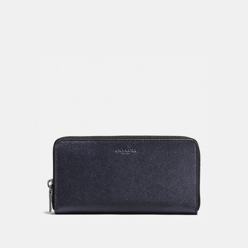 COACH F58107 Accordion Wallet In Crossgrain Leather MIDNIGHT NAVY