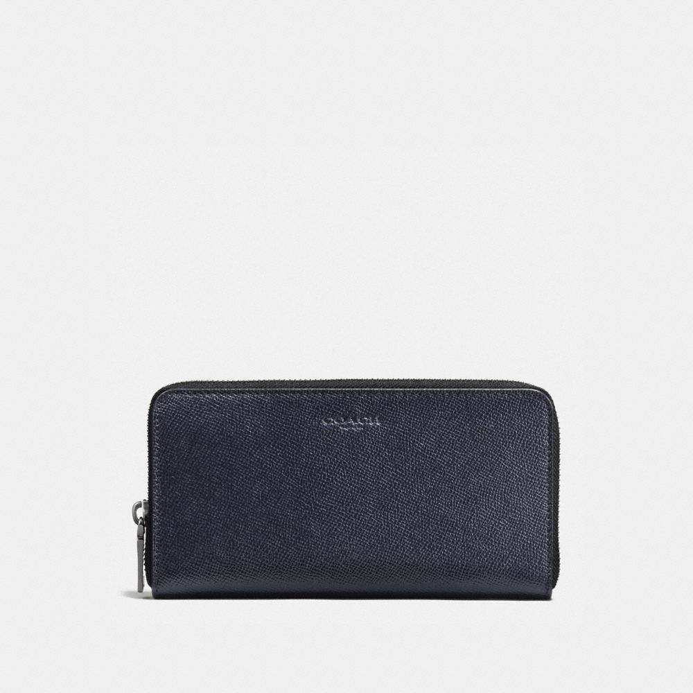 COACH F58107 - ACCORDION WALLET IN CROSSGRAIN LEATHER MIDNIGHT NAVY