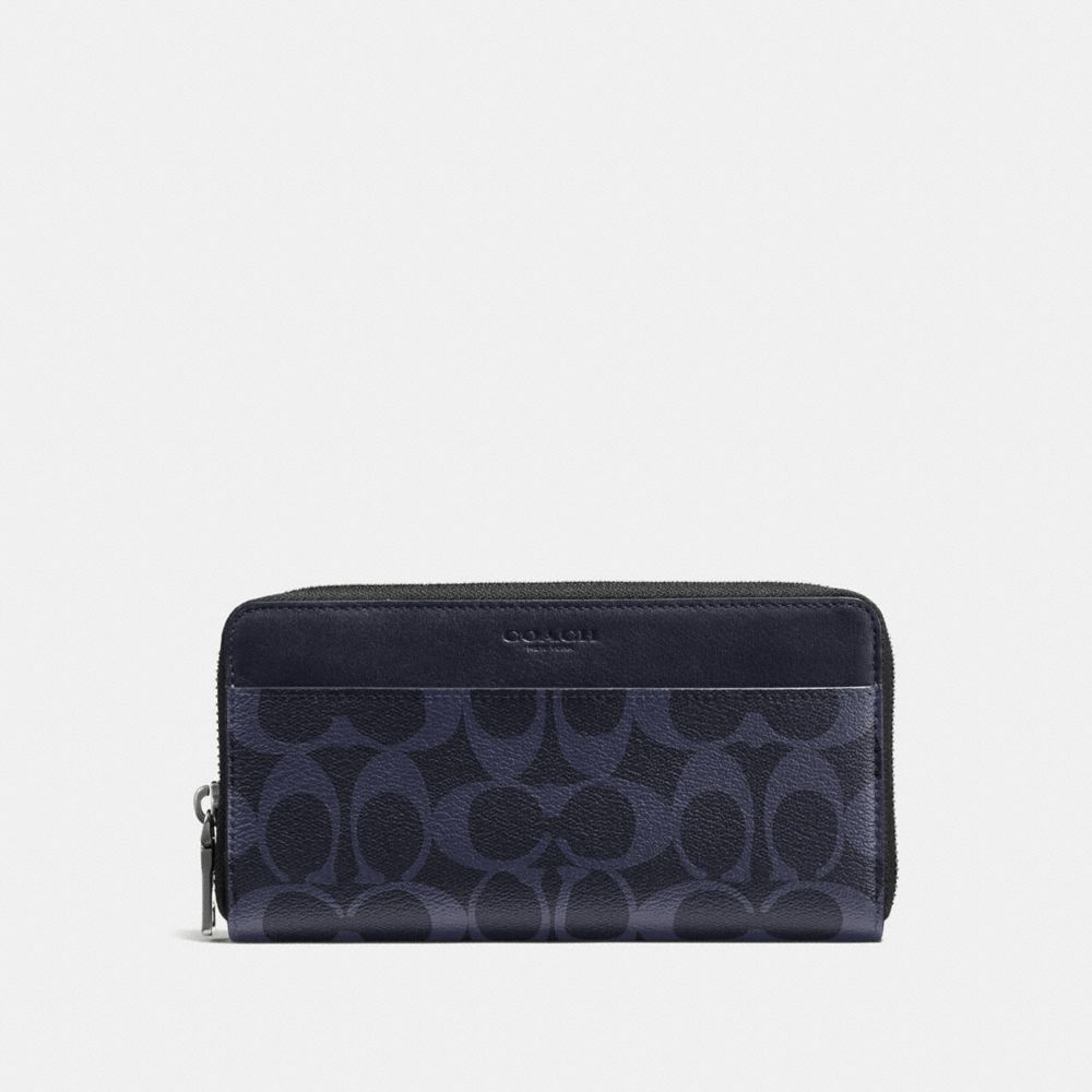 COACH F58112 - ACCORDION WALLET IN SIGNATURE MIDNIGHT