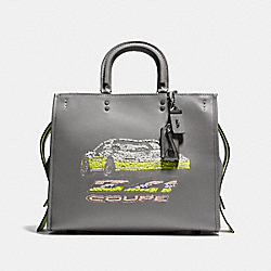 COACH ROGUE 36 WITH CAR EMBELLISHMENT - Heather Grey/Black Copper - F58150