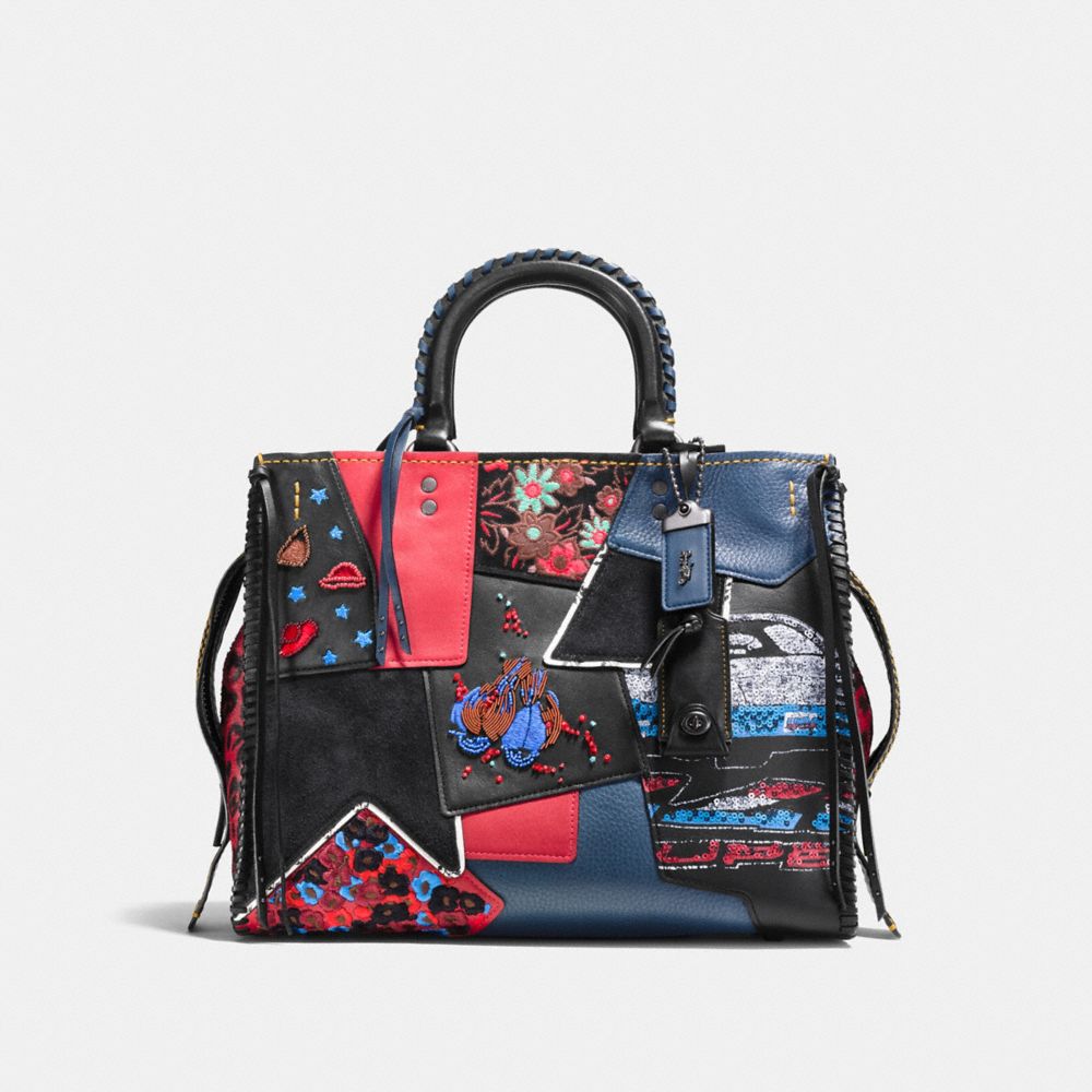 COACH F58159 Rogue With Embellished Patchwork BP/1941 RED MULTI