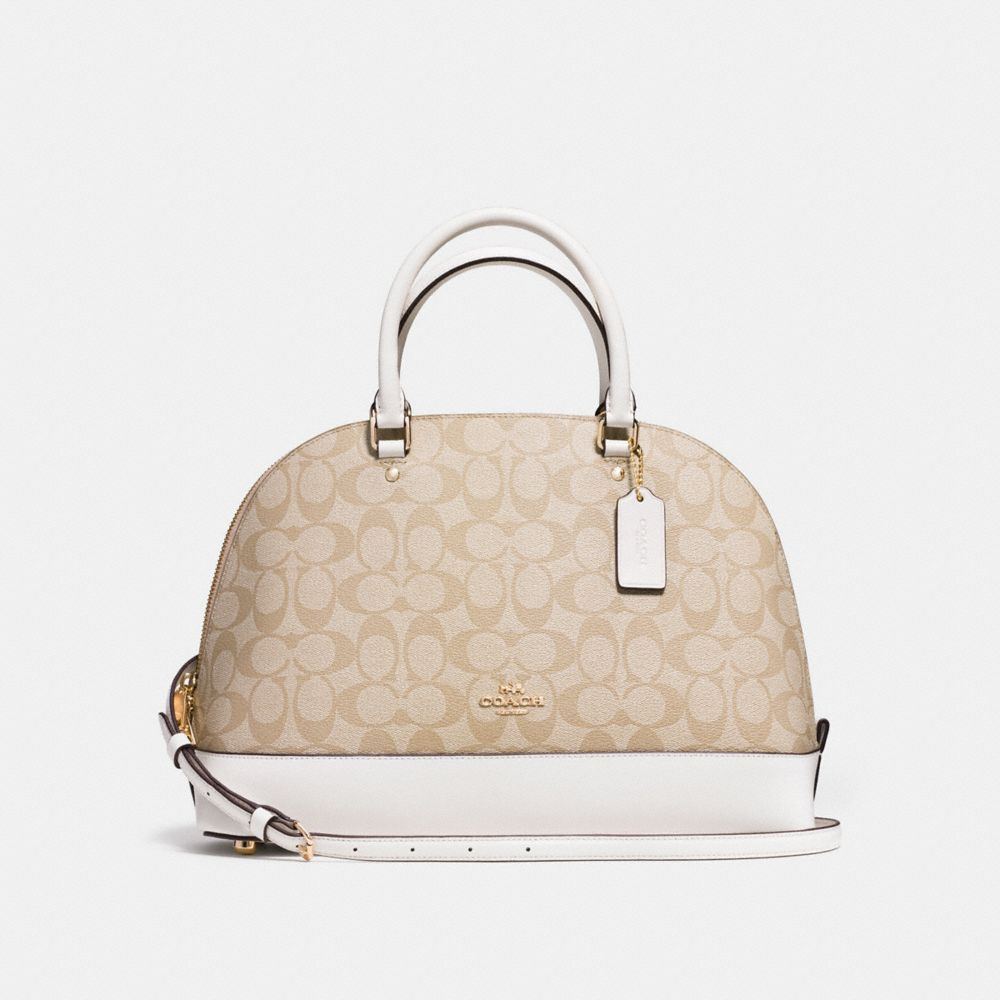 SIERRA SATCHEL - LIGHT KHAKI/CHALK/LIGHT GOLD - COACH F58287