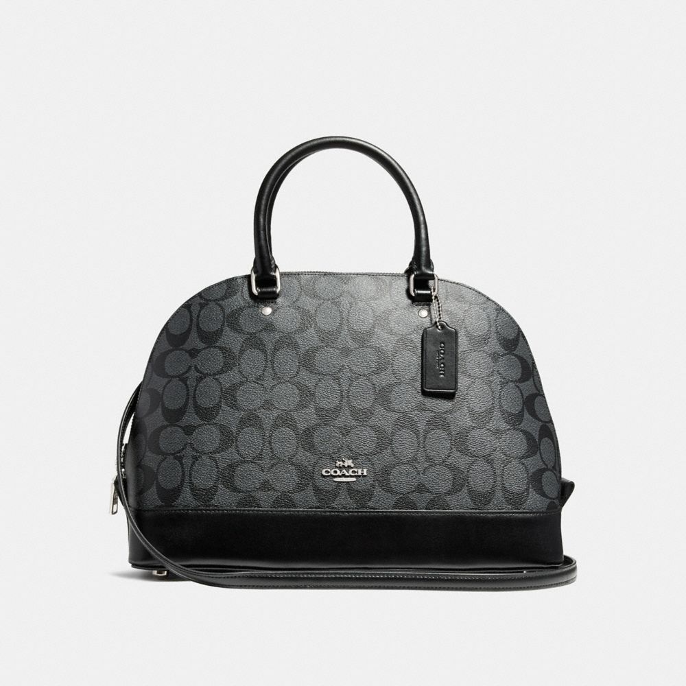 COACH F58287 - SIERRA SATCHEL SILVER/BLACK SMOKE