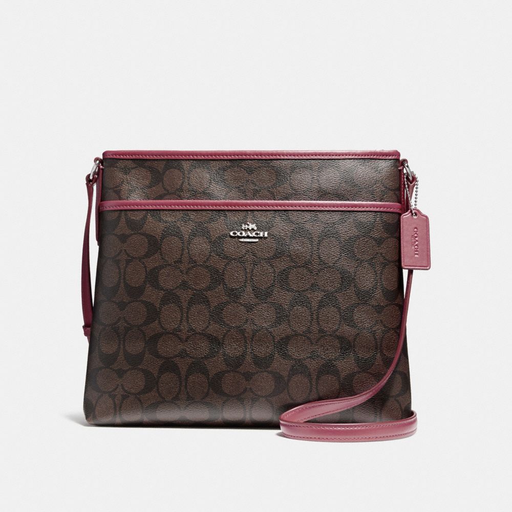 FILE BAG - LIGHT GOLD/BROWN ROUGE - COACH F58297