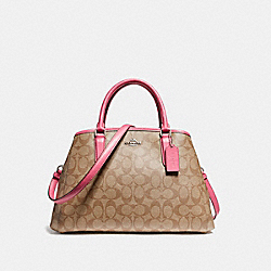 SMALL MARGOT CARRYALL - SILVER/KHAKI/MAGENTA - COACH F58310