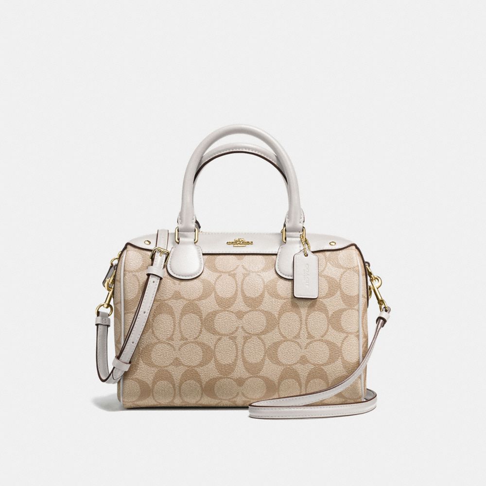 COACH F58312 Mini Bennett Satchel IMITATION GOLD/LIGHT KHAKI