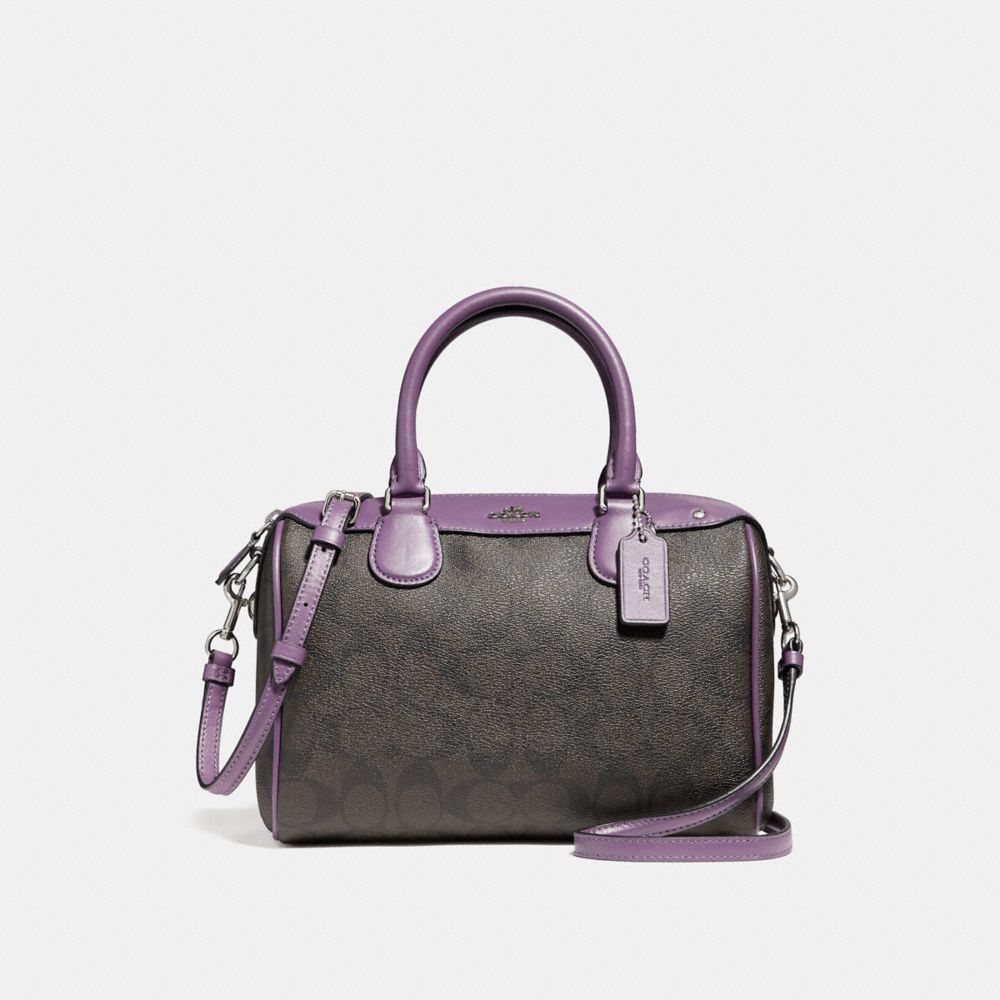 COACH MINI BENNETT SATCHEL - SILVER/BROWN - f58312