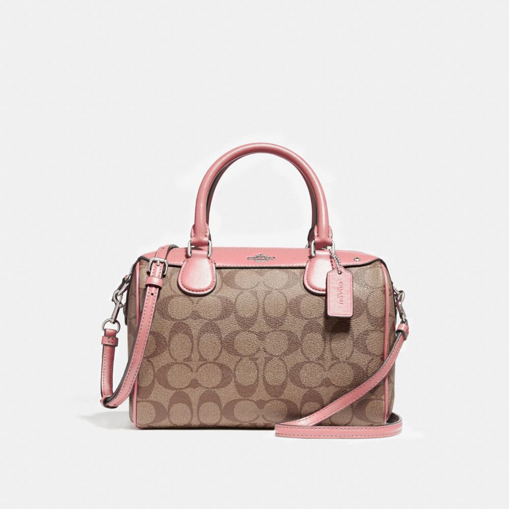 MINI BENNETT SATCHEL - SILVER/KHAKI BLUSH 2 - COACH F58312