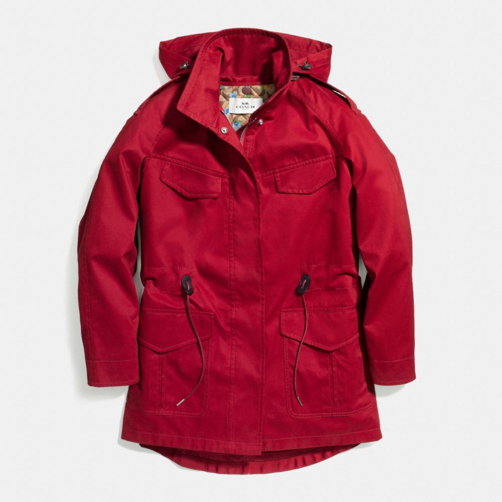 SPRING SLIM PARKA - f58337 - GARNET