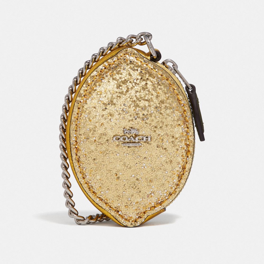 COACH F58546 - LEMON COIN CASE GOLD/SILVER