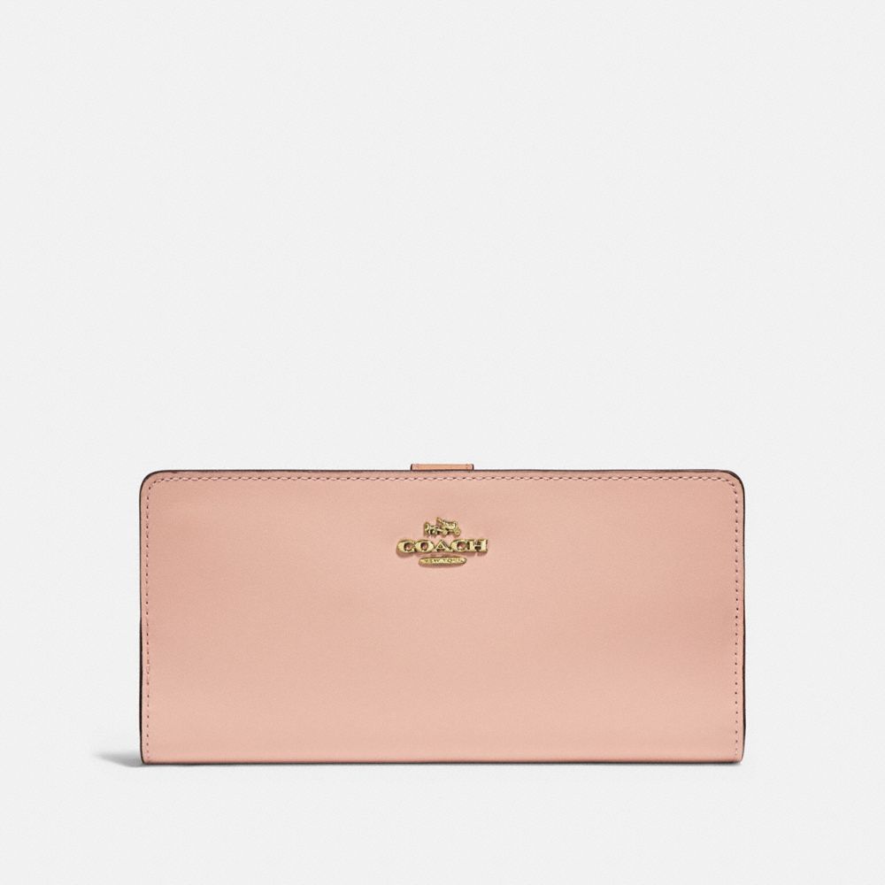 COACH F58586 SKINNY WALLET GD/NUDE PINK