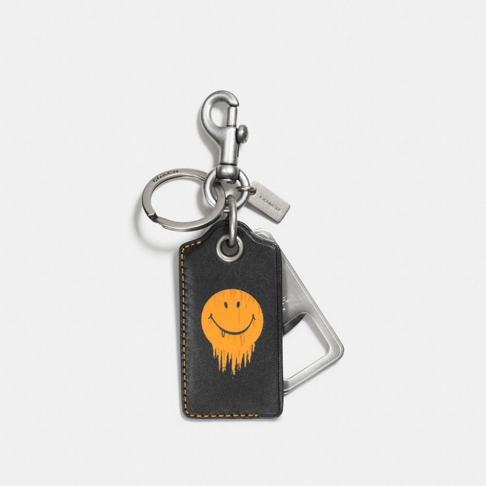 COACH F58628 Gnarly Face Bottle Opener BLACK