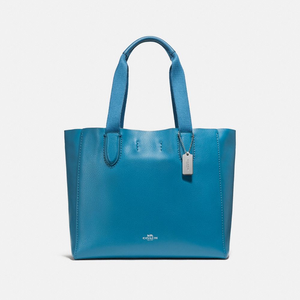 COACH F58660 - DERBY TOTE SILVER/BRIGHT MINERAL