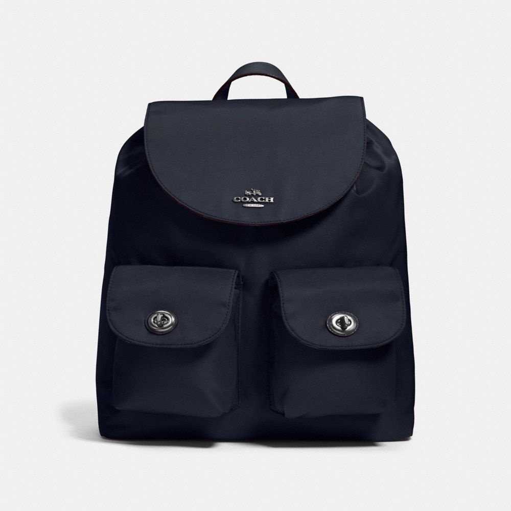 NYLON BACKPACK - ANTIQUE NICKEL/MIDNIGHT - COACH F58814