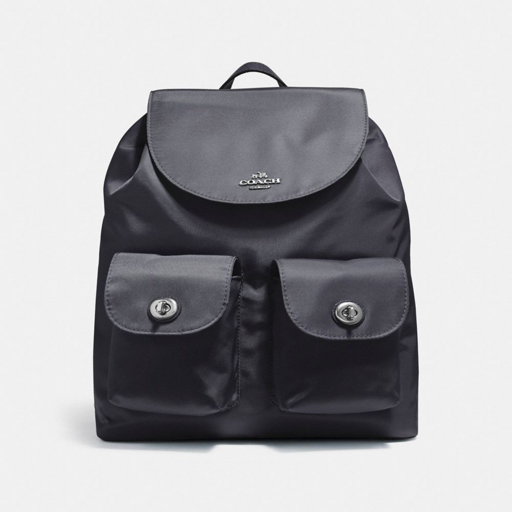 NYLON BACKPACK - SILVER/BLACK - COACH F58814