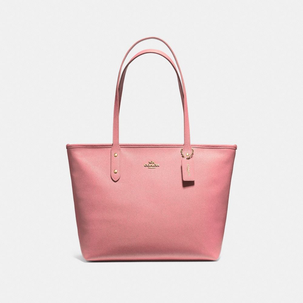 COACH F58846 City Zip Tote VINTAGE PINK/IMITATION GOLD