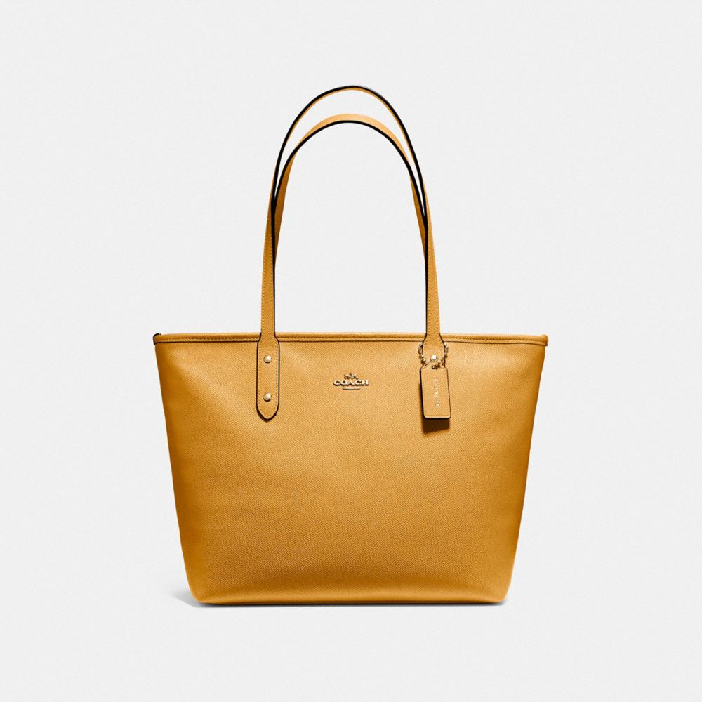 coach yellow tote bag