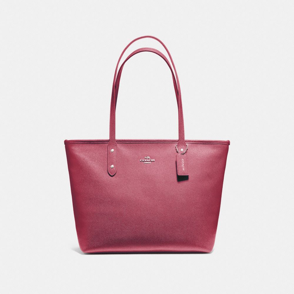 CITY ZIP TOTE - LIGHT GOLD/ROUGE - COACH F58846