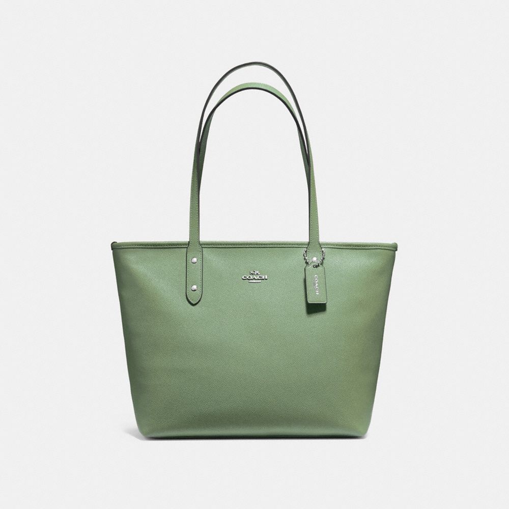 CITY ZIP TOTE - COACH F58846 - CLOVER/SILVER