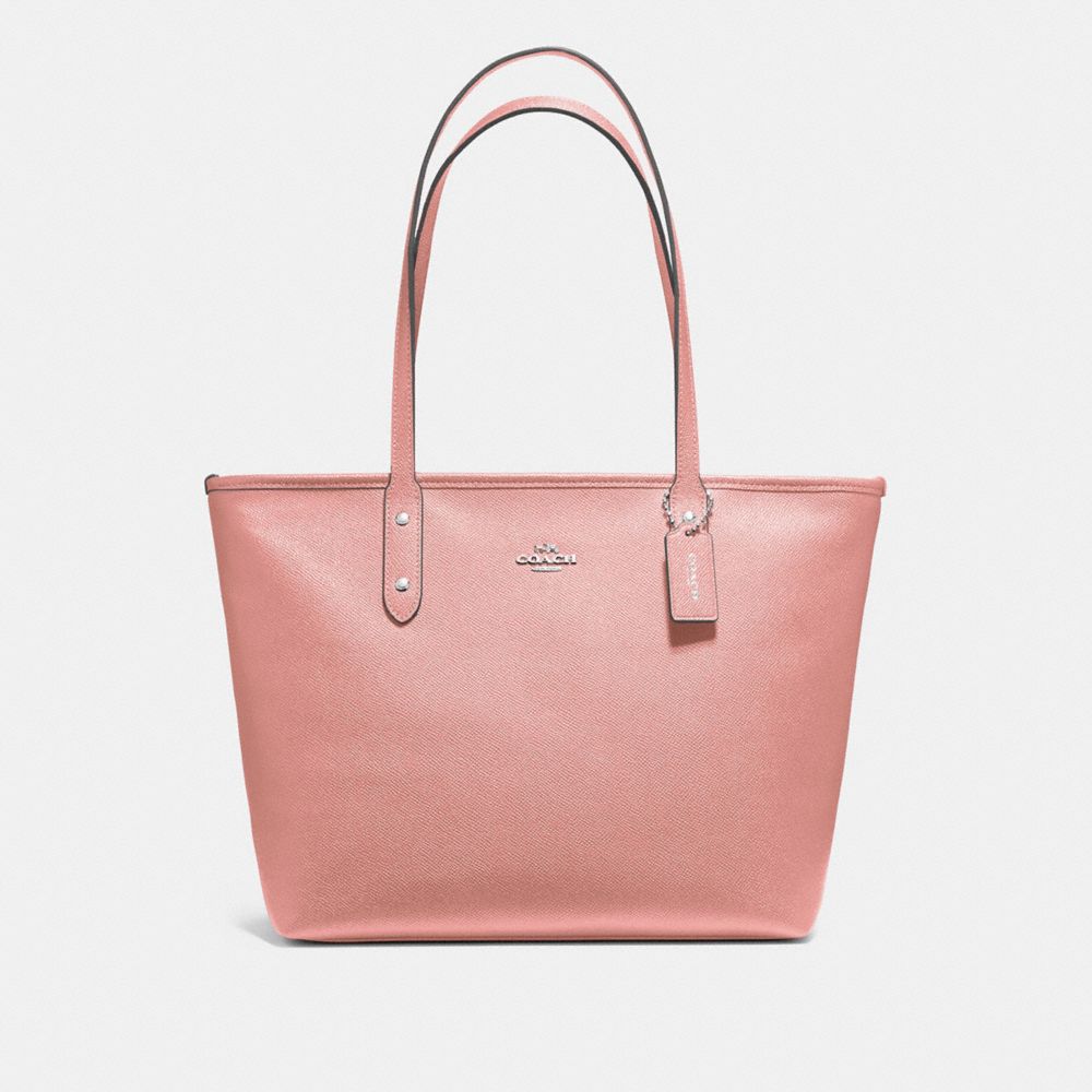 CITY ZIP TOTE - F58846 - PETAL/SILVER