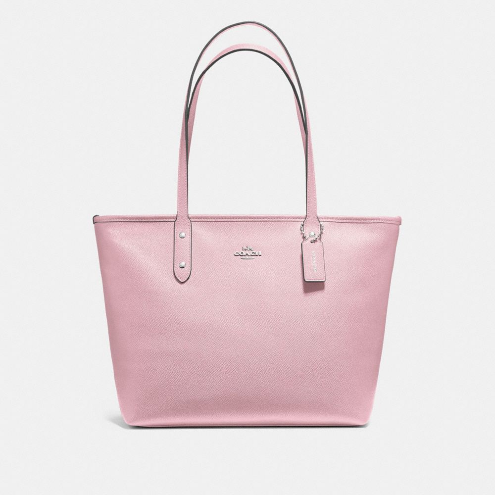 CITY ZIP TOTE - CARNATION/SILVER - COACH F58846