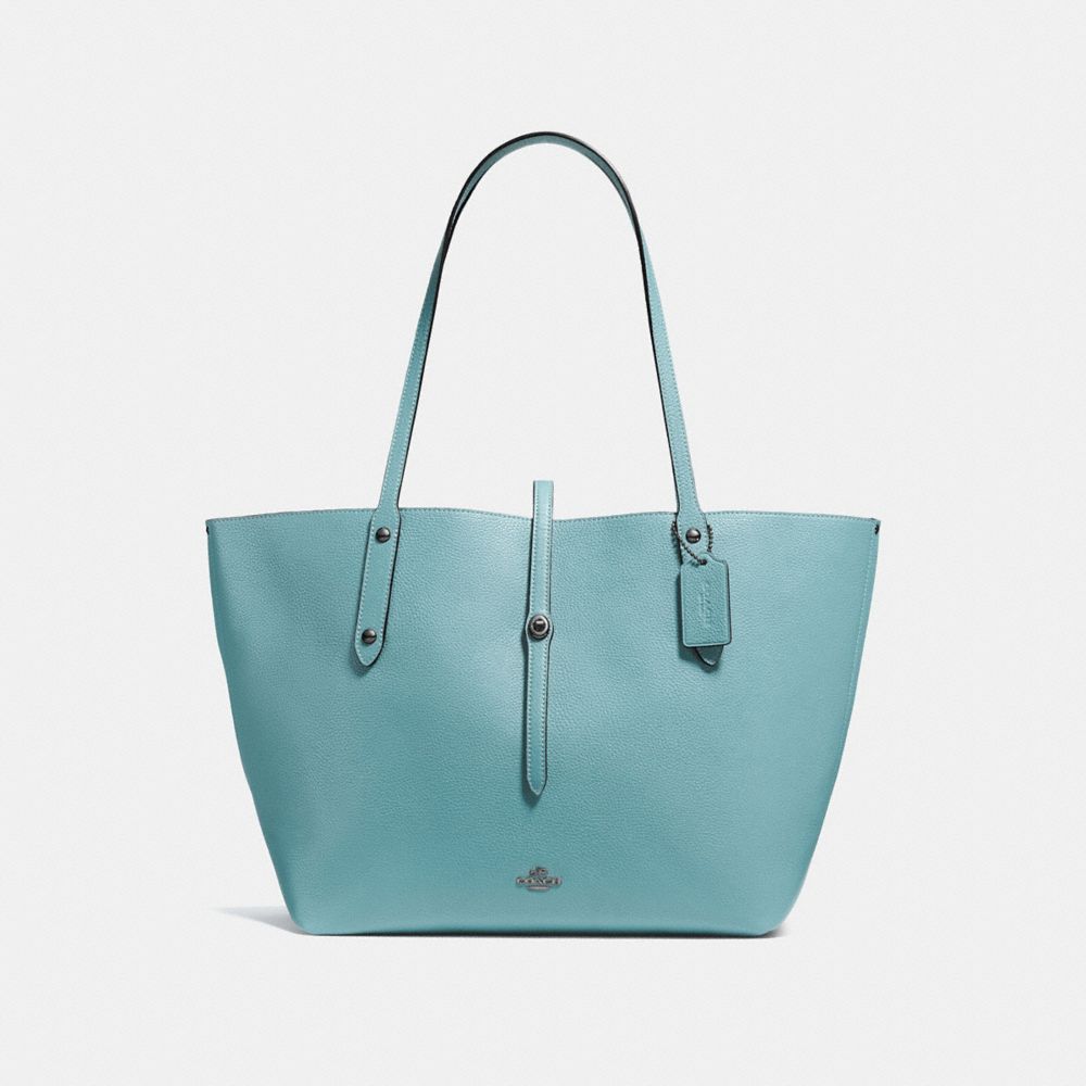 MARKET TOTE - CLOUD/MINERAL/DARK GUNMETAL - COACH F58849