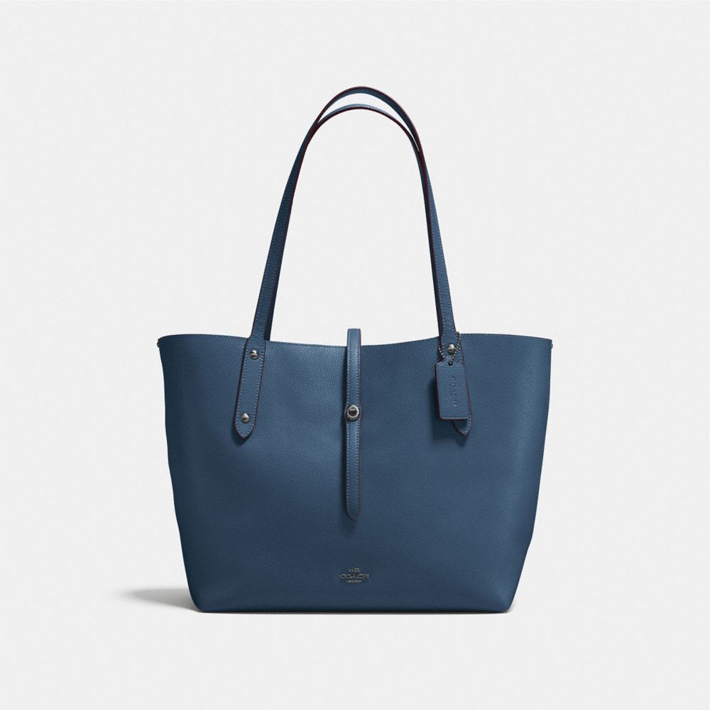 COACH F58849 MARKET TOTE DARK DENIM/MARIGOLD/DARK GUNMETAL