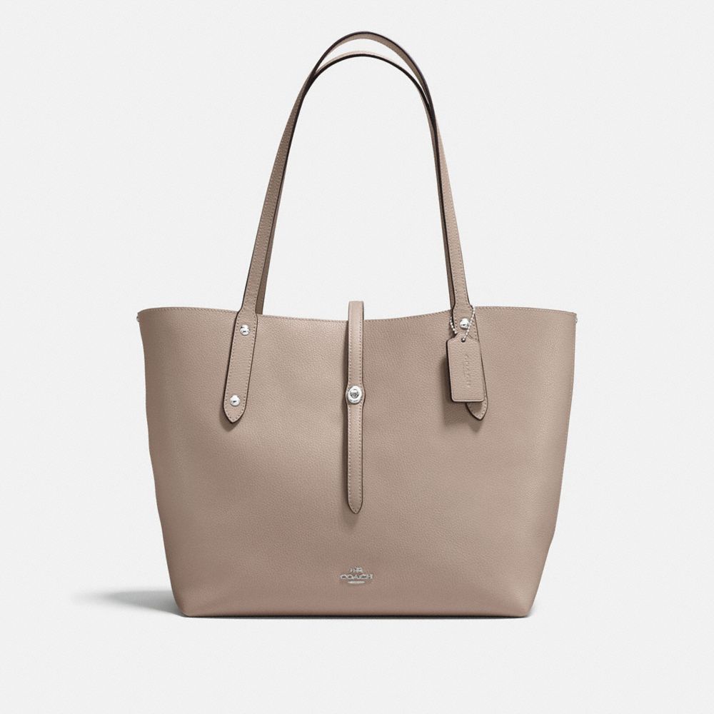 COACH F58849 MARKET TOTE STONE/DUSTY-ROSE/SILVER