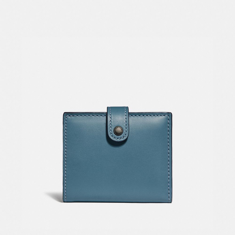 SMALL TRIFOLD WALLET - CHAMBRAY/BLACK COPPER - COACH F58851