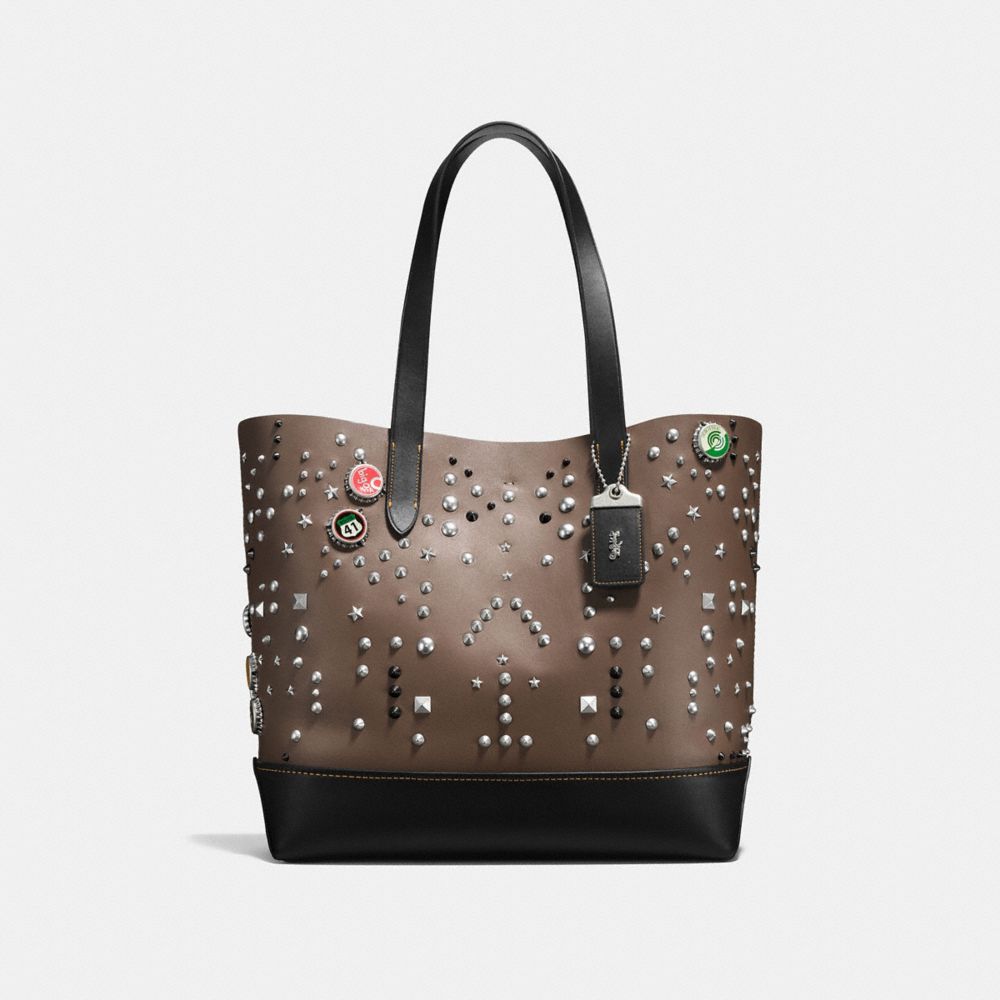 COACH F58909 Gotham Tote With Studs MILITARY